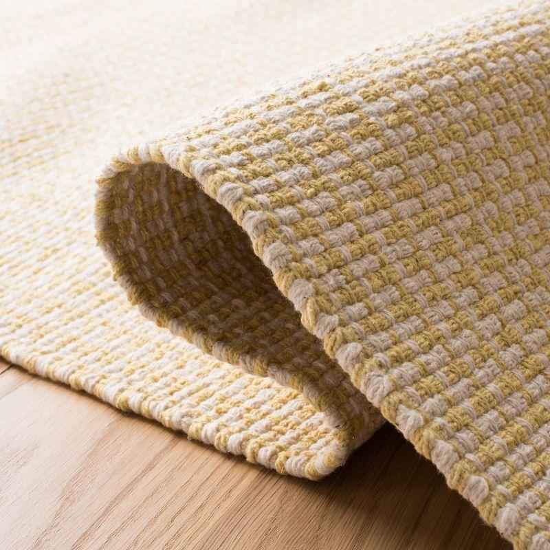 Montauk MTK340 Hand Woven Indoor Area Rug - Ivory/Yellow - 6'x9' - Safavieh