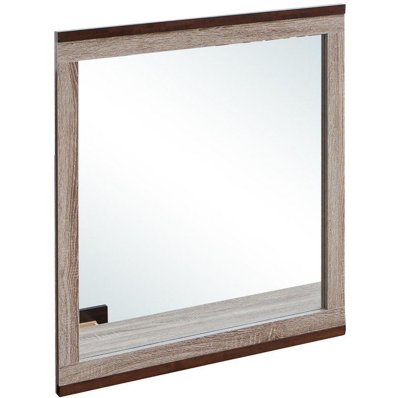 Passion Furniture 32 in. x 39.5 in. Classic Rectangle Framed Dresser Mirror