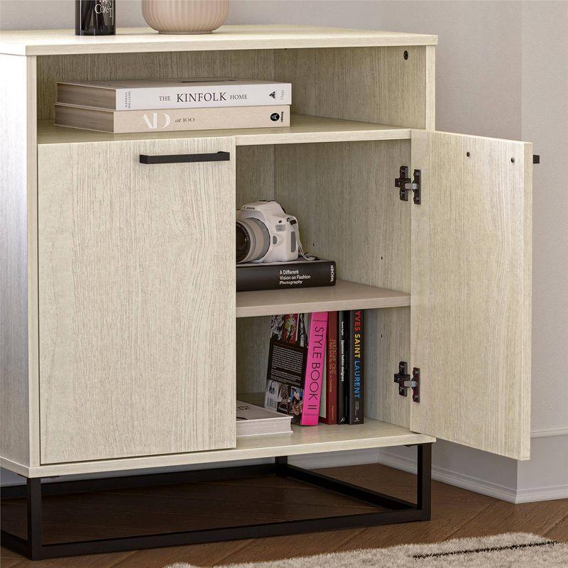 Novogratz Kelly 2 Door Accent Cabinet Ivory Oak