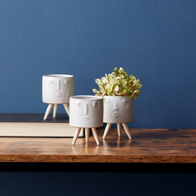 Melrose Porcelain Face Planter (Set of 3)