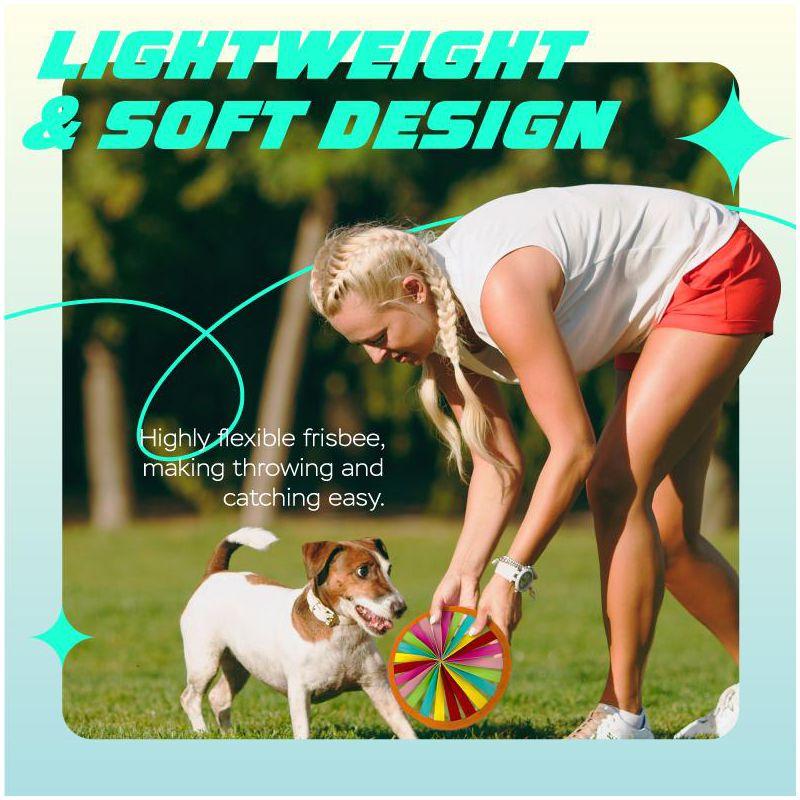 Sunlite Sports Rainbow Flying Ring, Outdoor Family Fun, Play in Park Beach Backyard, for All Ages - Green