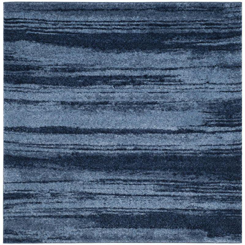 Retro RET2693 Power Loomed Indoor Area Rug - Light Blue/Blue - 6'x6' - Safavieh.
