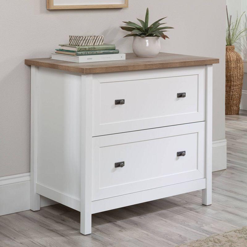 White Engineered Wood 2-Drawer Lateral File Cabinet