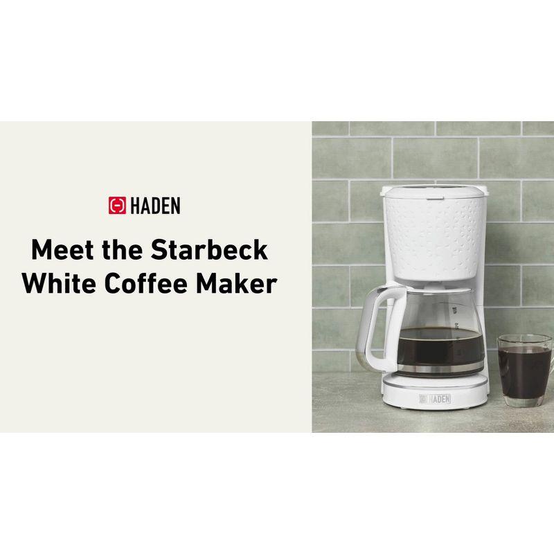 HADEN Starbeck White Drip Coffee Maker