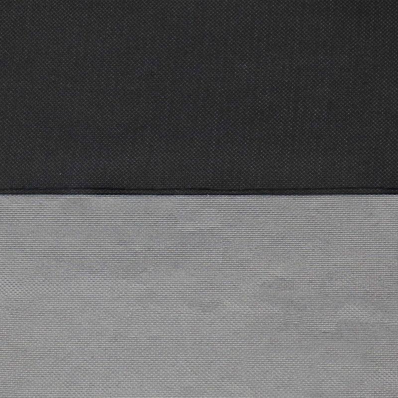 Sunnydaze Outdoor Heavy-Duty Weather-Resistant 300D Polyester Round Fire Pit Cover - 80" x 25" - Black and Gray