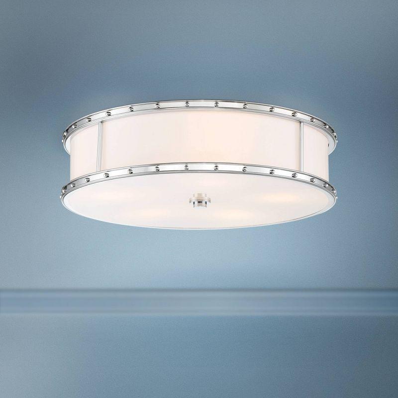 Minka Lavery With Etched Opal Led Flush Mount Light