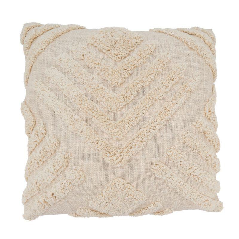 Saro Jenae Collection Cotton Pillow Cover