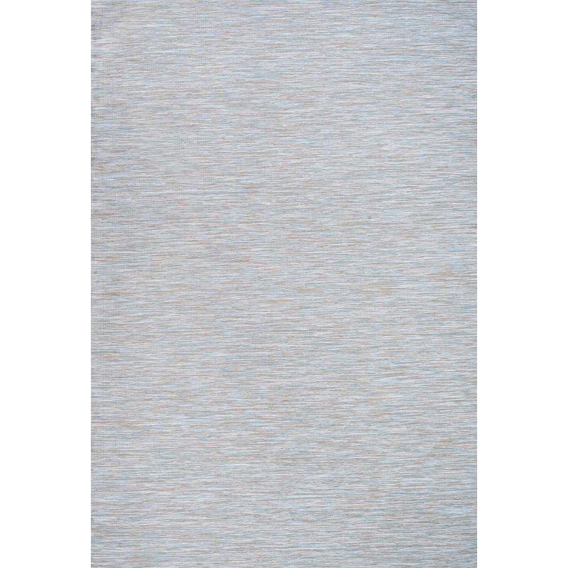 8'x10' Ethan Modern Flatweave Solid  Area Rug, Gray - JONATHAN Y