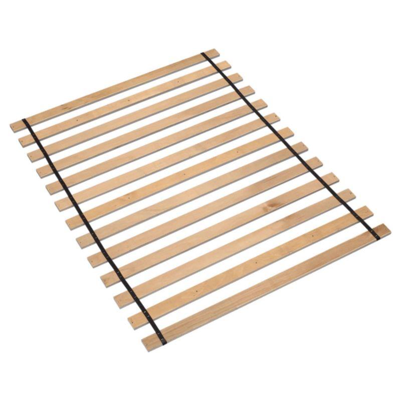 King Frames and Rails Roll Slats Brown - Signature Design by Ashley: Mattress Base