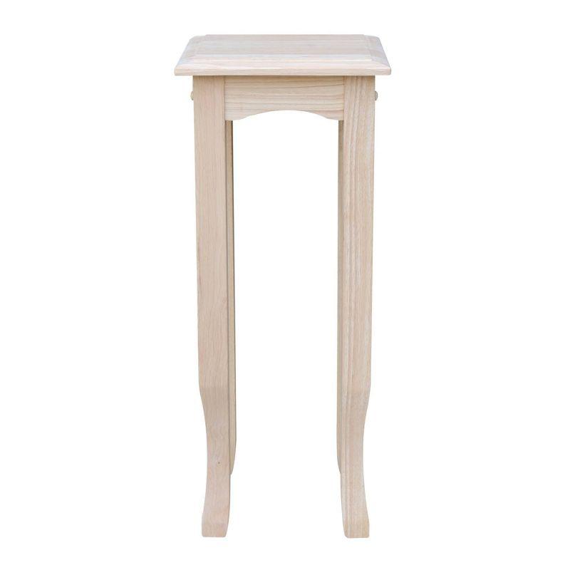 Elegant Unfinished Solid Hardwood 30" High Tea Table