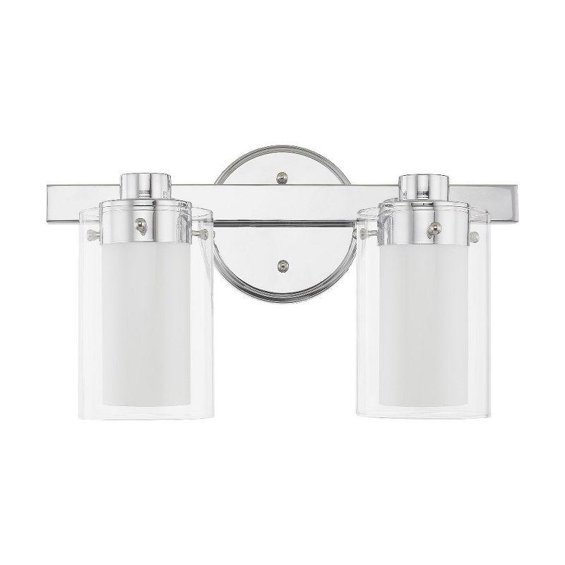 Livex Lighting Manhattan 2 - Light Vanity in  Polished Chrome