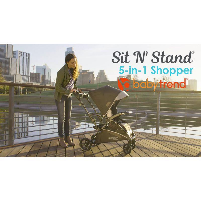 Baby Trend Sit N' Stand 5-in-1 Shopper Stroller Travel System - Gray