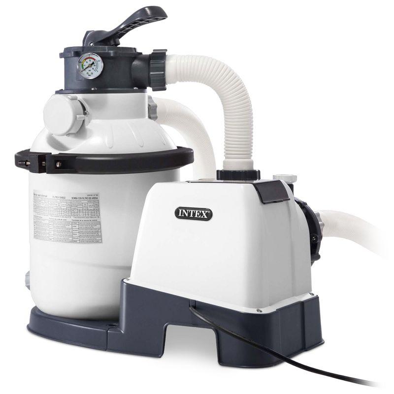 Intex Intex Krystal Clear 1500 GPH Sand Filter Pump for Above Ground Swimming Pools