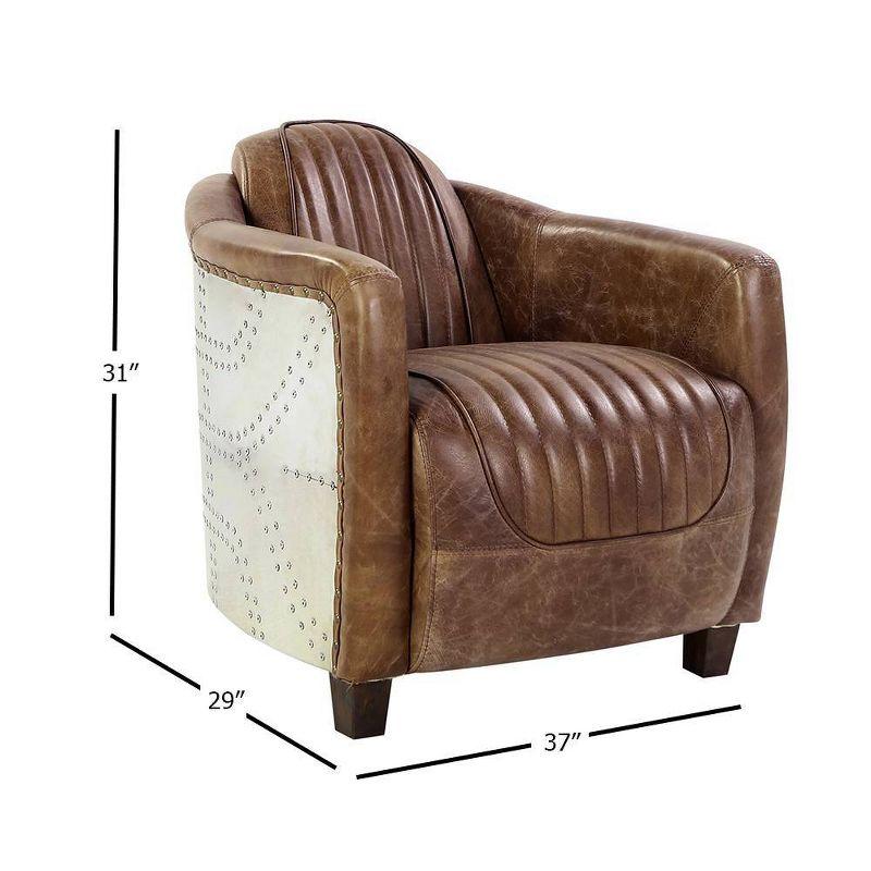 Brancaster Leather Barrel Chair