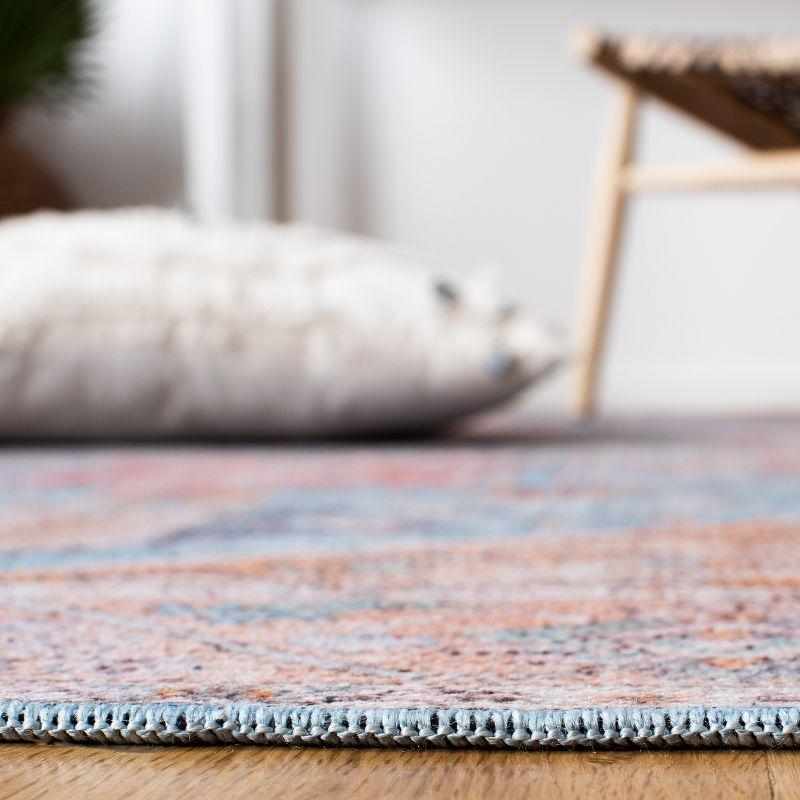 Serapi SEP582 Power Loomed Machine Washable Area Rug - Blue/Rust - 8'9"x11'9" - Safavieh.