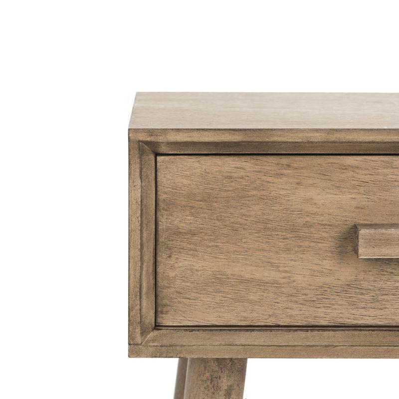 Lyle 1 Drawer Side Table - Light Brown - Safavieh.