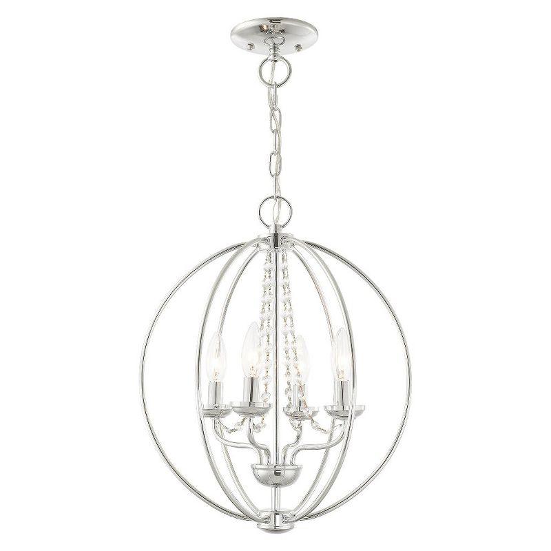 Livex Lighting Arabella 4 - Light Chandelier in  Polished Chrome