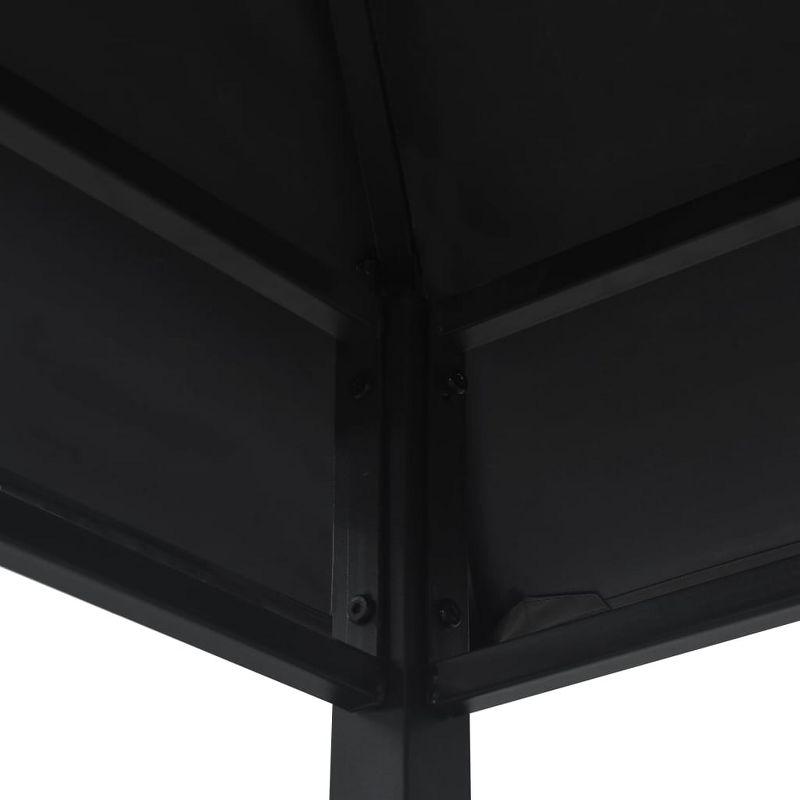 vidaXL 7.9 Ft. W x 4.9 Ft. D Anthracite Steel Party Tent Gazebo