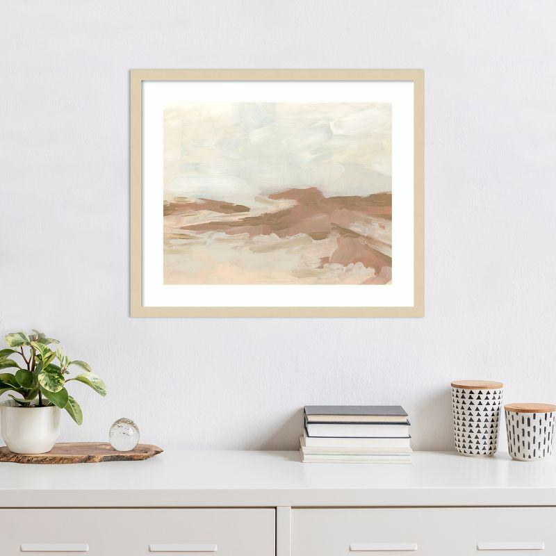 Amanti Art Neutral Flats II by June Erica Vess Wood Framed Wall Art Print 25 x 21