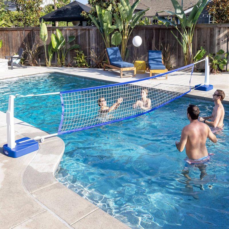 Gosports Splash Hoop 2-In1 Full Court Pool Basketball & Volleyball Game Set