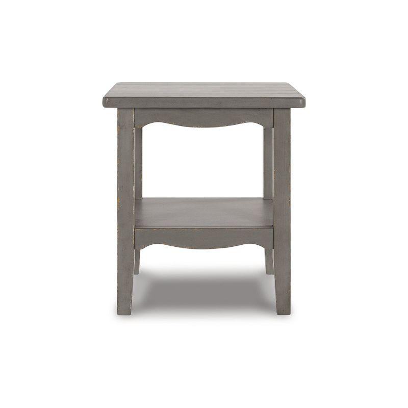 Signature Design by Ashley Traditional Charina End Table, Antique Gray