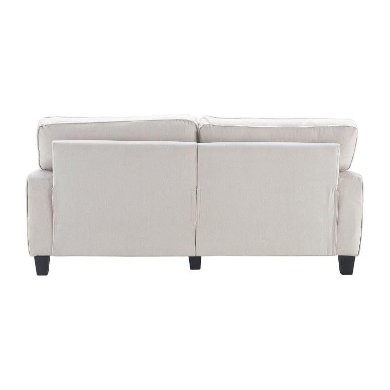 Serta Palisades 78" Track Arm Sofa, Easy Care Fabric, Soft Pillow Back, Pocket Coil Seat Cushions