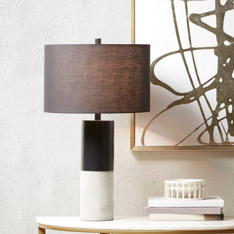 Hampton Hill Fulton Metal and Concrete Table Lamp