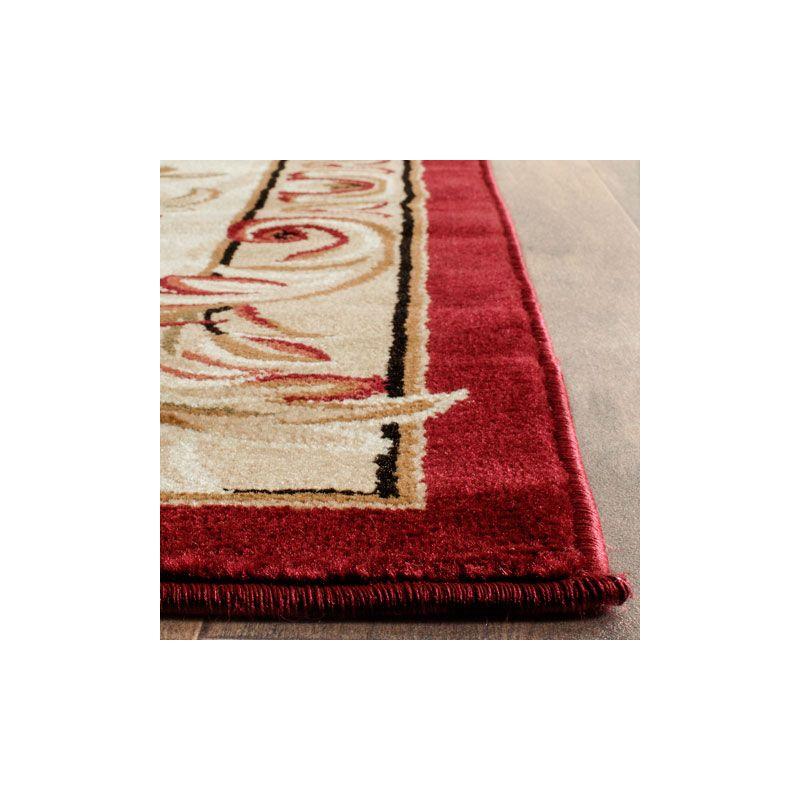 Lyndhurst LNH328 Power Loomed Area Rug - Red/Ivory - 6'x9' - Safavieh