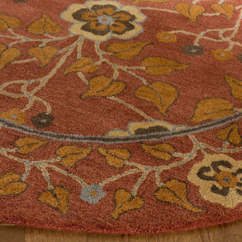 Heritage HG407 Handmade Area Rug - 9'x12' - Red/Multi - Safavieh