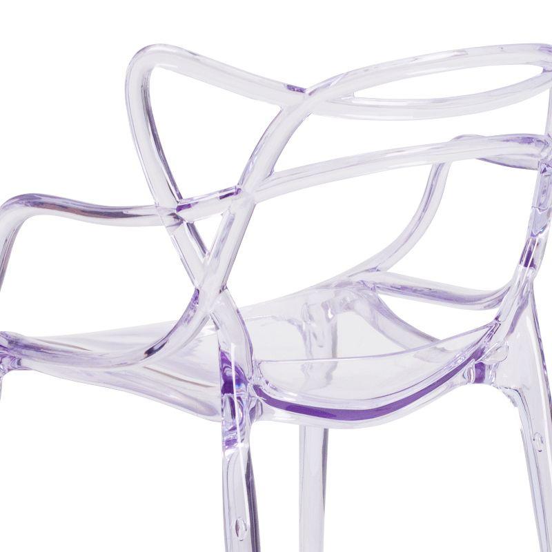 Flash Furniture Nesting Series Transparent Stacking Side Chair