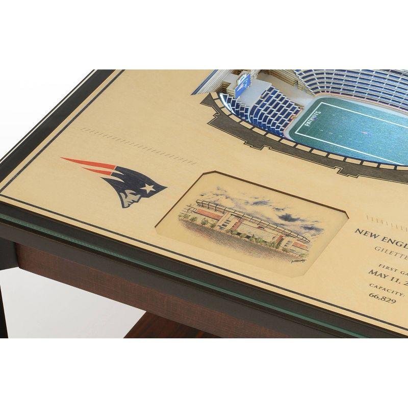 NFL New England Patriots 25-Layer StadiumViews Lighted End Table