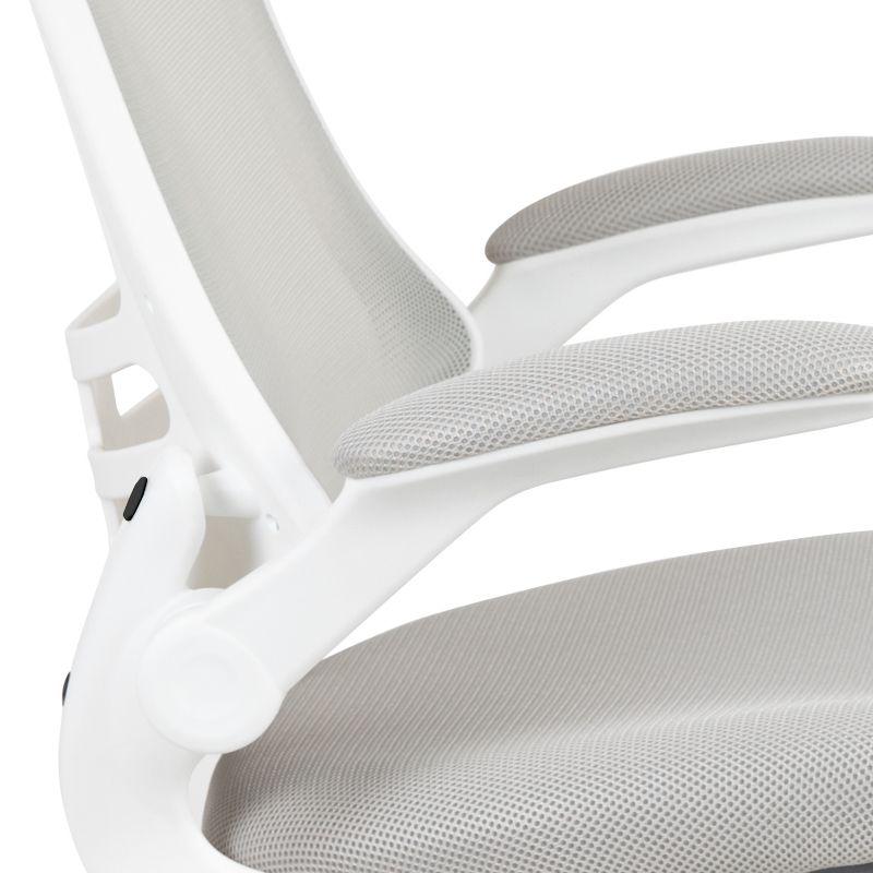 Jayetta Mid-Back Mesh Swivel Ergonomic Office Chair with Flip-Up Arms by Flash Furniture