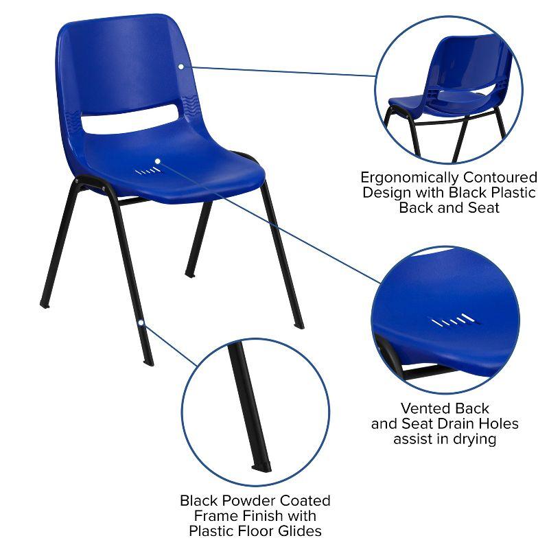 Seraphina 440 lb. Capacity Kid's Ergonomic Shell Stack Chair