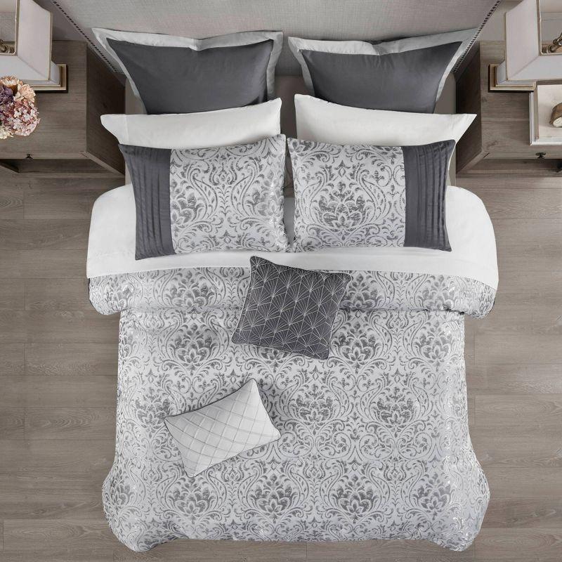 Emilia 12 Piece Jacquard Comforter Set with Bed Sheets