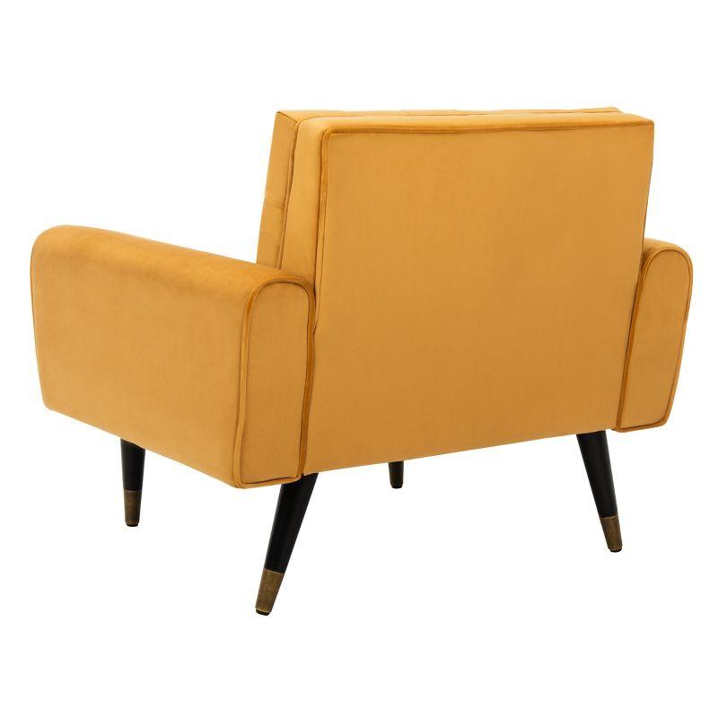 Amaris Tufted Accent Chair - ACH4503 - Marigold/Black - Safavieh