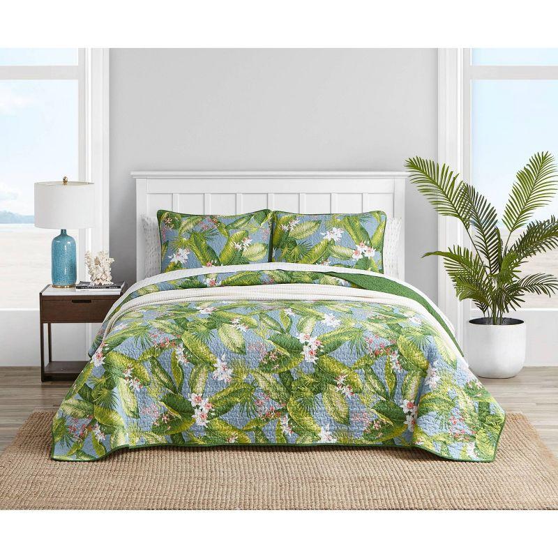 Tommy Bahama Home Tommy Bahama Aregada Dock Cotton Reversible Quilt Set