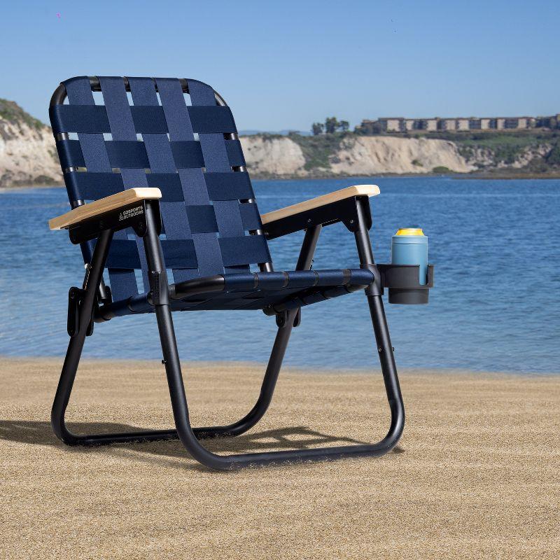 GoSports GoSports Outdoors WOVN Premium Beach & Camping Chair - Folding Backpack Chair for Adults