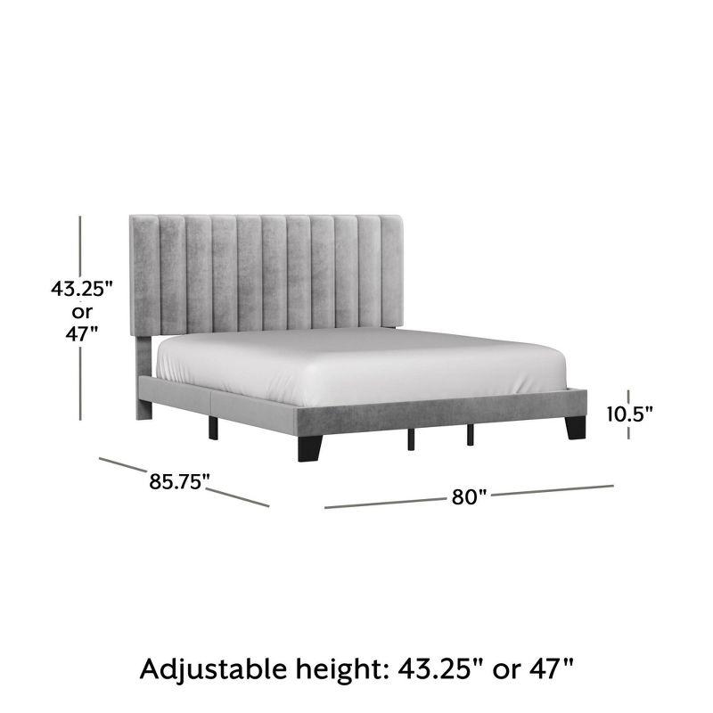 Crestone Upholstered Adjustable Height Platform Bed - Hillsdale Furniture