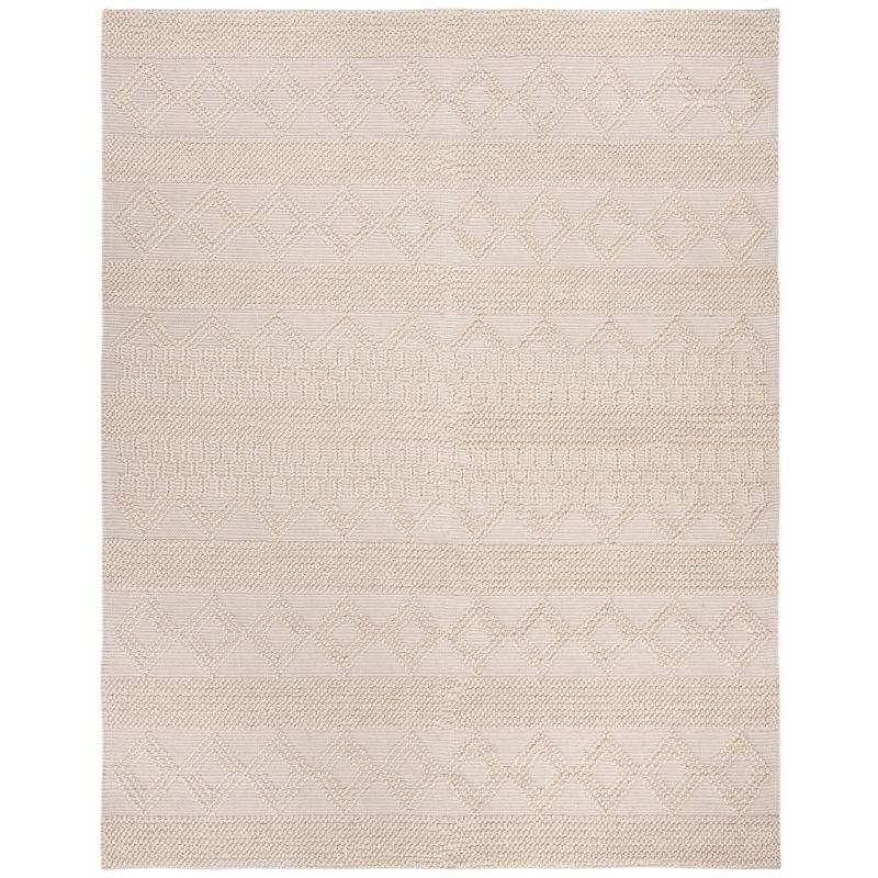 Natura Hand Woven 60% Wool And 40% Cotton Geometric Rug