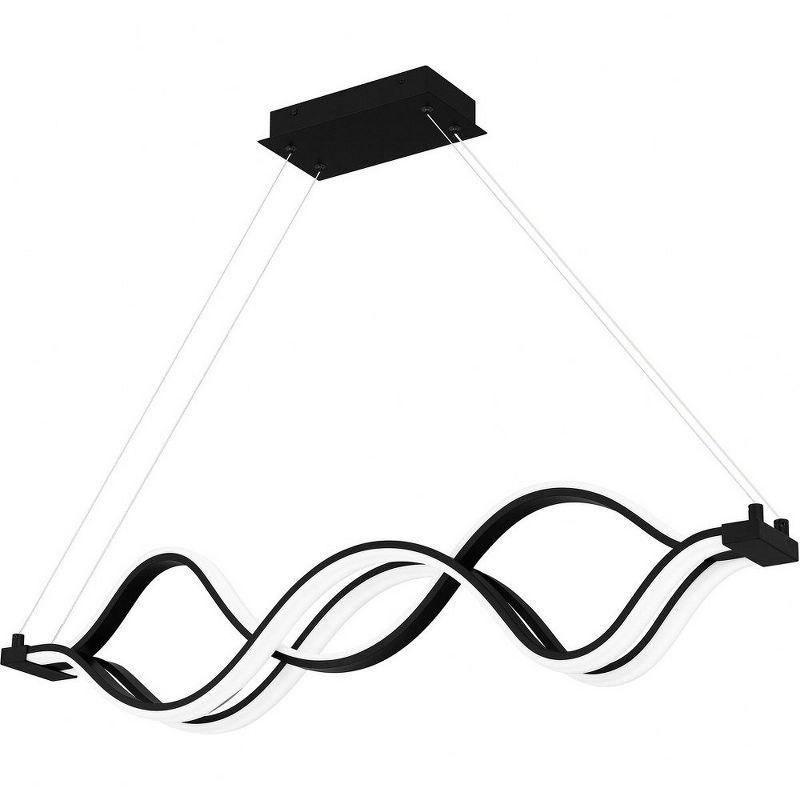 Quoizel Lighting Bleecker 1 - Light Chandelier in  Matte Black