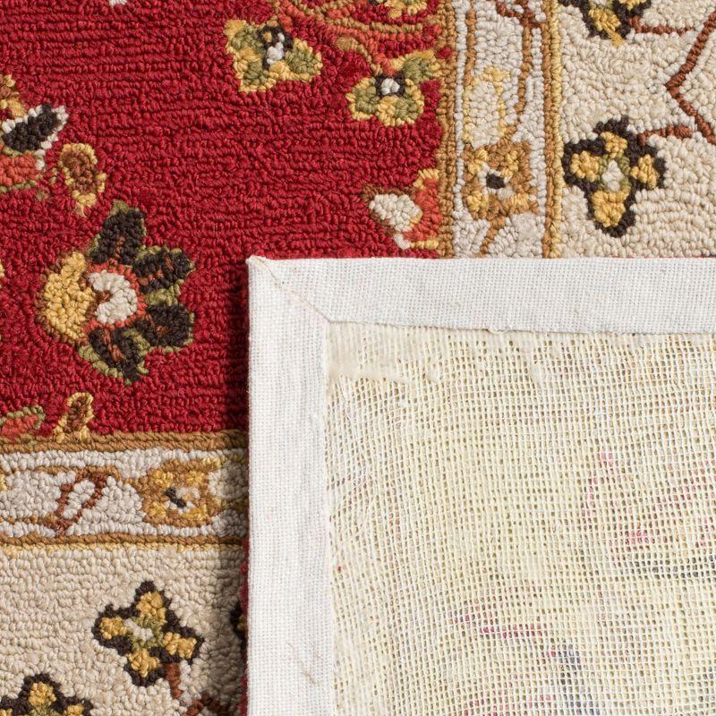 Easy Care EZC751 Hand Hooked Area Rug - Red/Ivory - 4'x6' - Safavieh.