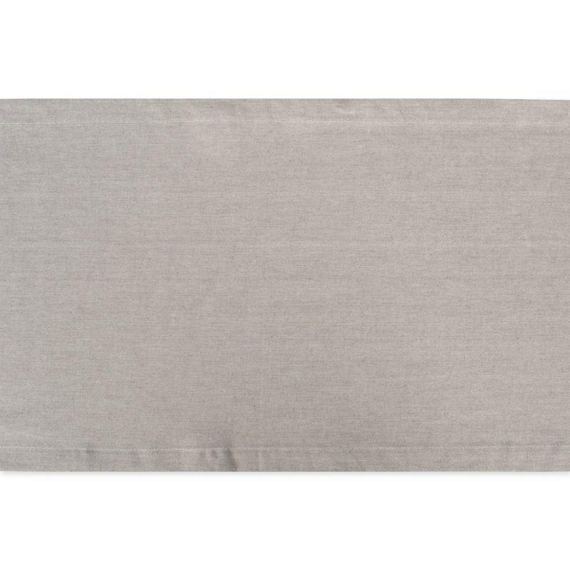 Design Imports Stone Brown Solid Chambray Table Runner 14X72