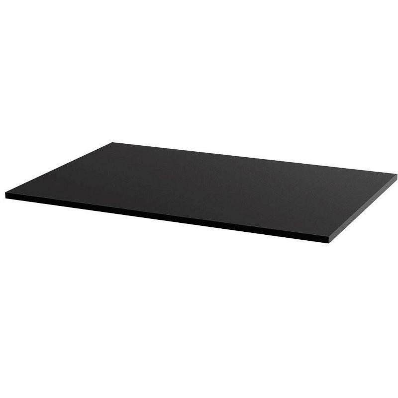 Black MDF Table Top for Sit-Stand Desk Frame, 51.25 in