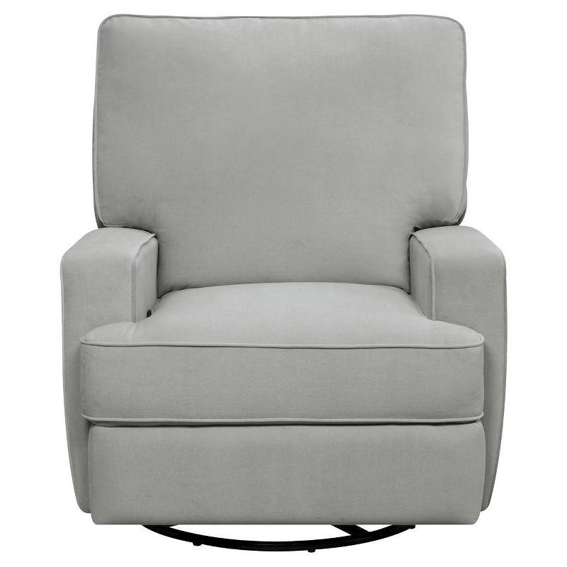 Luann Swivel Gliding Recliner Gray - Baby Relax