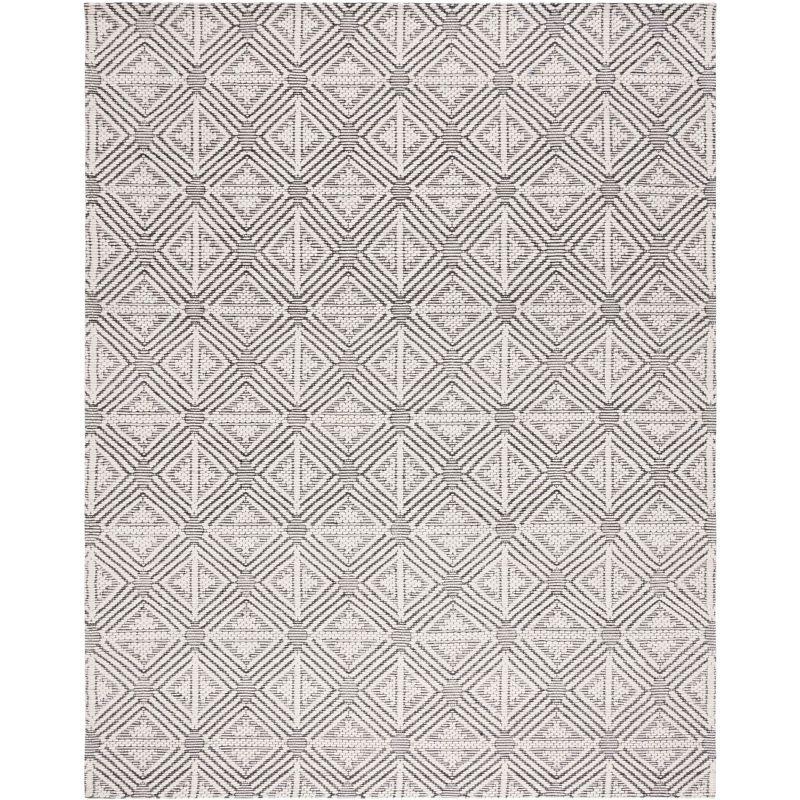 Marbella MRB451 Hand Loomed Area Rug - Ivory/Black - 8'x10' - Safavieh.