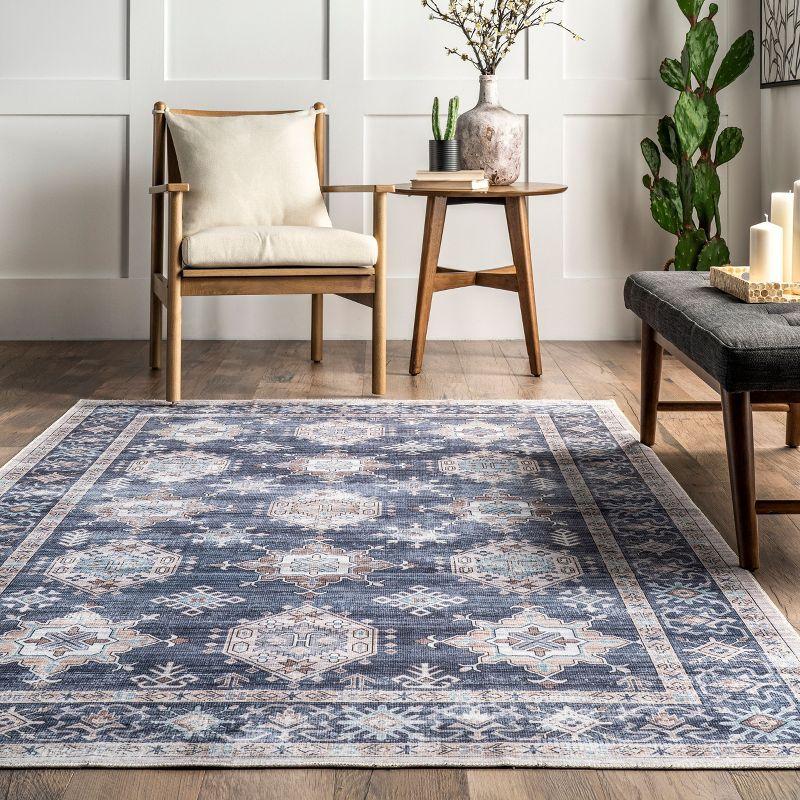 Nuloom Finley Machine Washable Vintage Distressed Indoor Area Rug