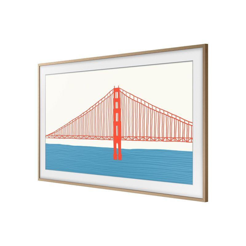 Samsung 85" The Frame Customizable Bezel - Modern Teak
