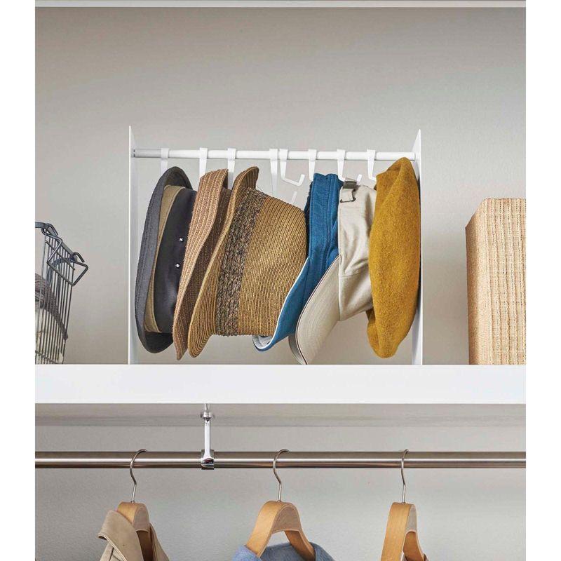 Yamazaki Home Yamazaki Home Hat Hanging Organizer, Steel, Holds 5.5 Lbs, Adjustable