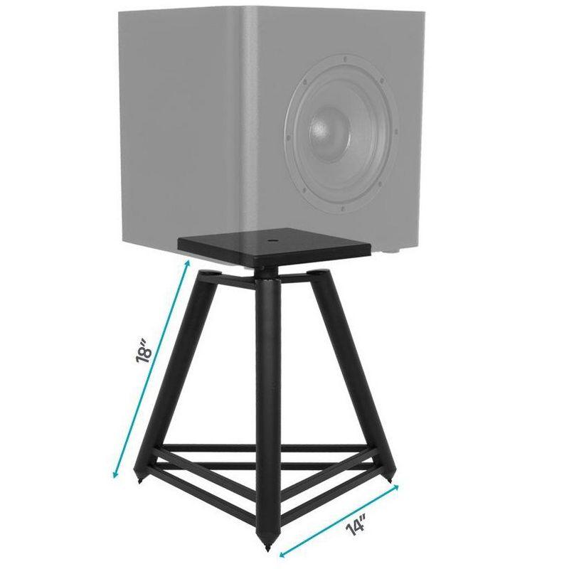 Monolith Black Steel and MDF 18in Speaker Stand