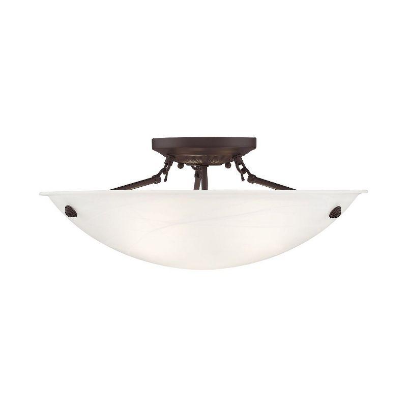 Livex Lighting Oasis 3 - Light Flush Mount in  Bronze